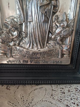 Cuadro San Eloy Metal Troquelado 1956