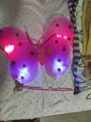 Alas de Mariposa Luminosas con Varita