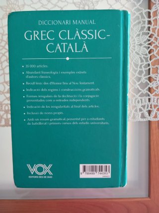 Diccionari manual grec clàssic-català