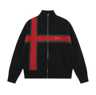 Jersey Corteiz Negro con Cremallera