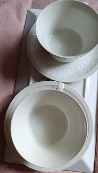 Tazas desayuno Pontesa vintage porcelana
