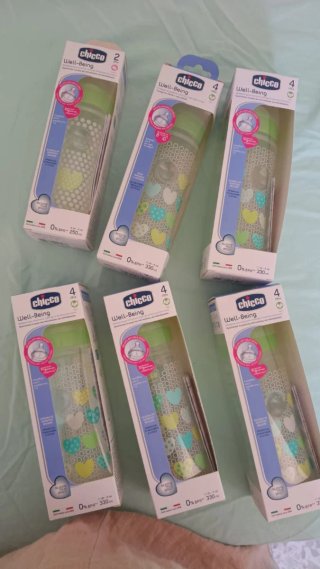 Lote 6 Biberones Chicco Well-Being 250ml y 330ml