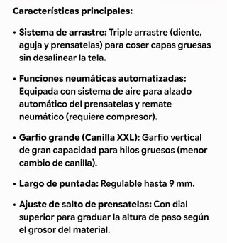 Máquina Global Triple Arrastre Neumática