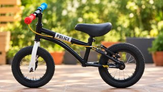 Bicicleta Policía Niños Sin Pedales