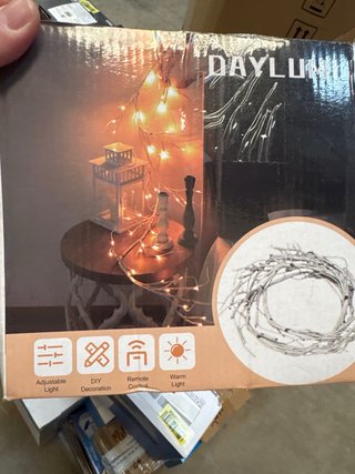 2 Luces Navidad Blancas Forradas