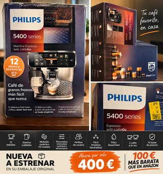 Cafetera Philips 5400 LatteGo EP5441 NUEVA