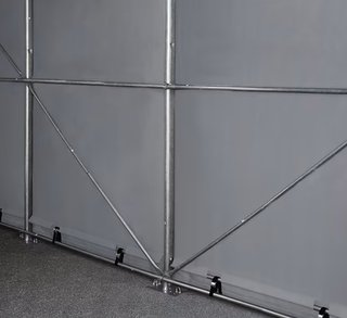 Carpa Industrial 6x6m PVC Gris