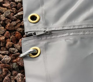 Carpa Industrial 6x6m PVC Gris