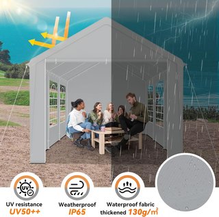 Carpa para fiestas 4x6m gris resistente