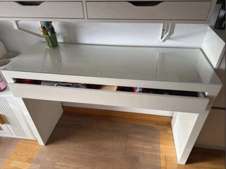 Tocador IKEA Blanco con Cristal