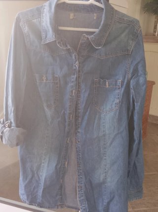 Camisa vaquera manga larga