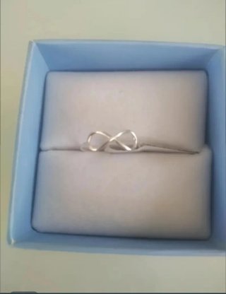 Anillo Infinito de Plata de Ley