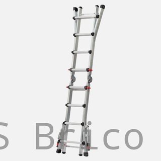 Escalera Telescópica Aluminio 4+4 Peldaños Teleflex