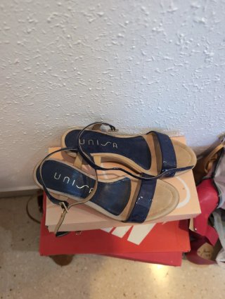 Sandalias Unisa Azules