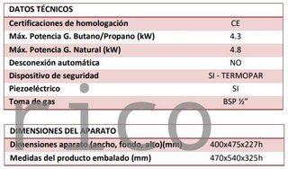 Plancha Gas Acero Laminado Serie 100 - PLC4100