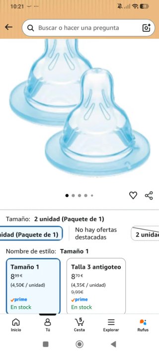 Mam Tetinas Biberón 1 (0+ Meses)