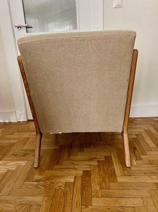 Butaca Zara Home Madera y fresno lino