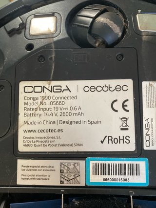 Robot Aspirador Cecotec Conga 1990 SIN BATERIA