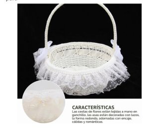 Pack Cestas para Boda y Cojín de Anillos