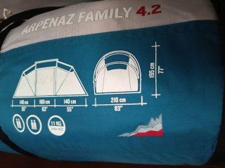 Tienda de campaña Arpenaz Family 4.2