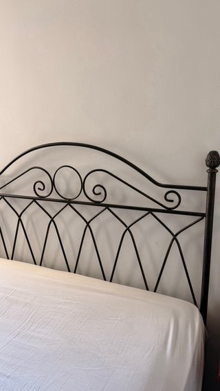 Cabecero de Forja Negro cama 135cm