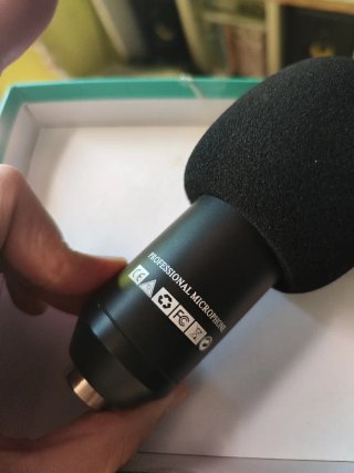Micrófono Profesional Estudio Negro