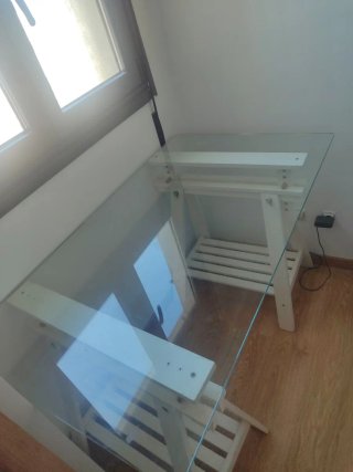 Mesa Ikea Mittback con Caballetes Escritorio