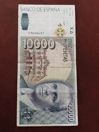 Billete 10000 Pesetas Banco de España 1992