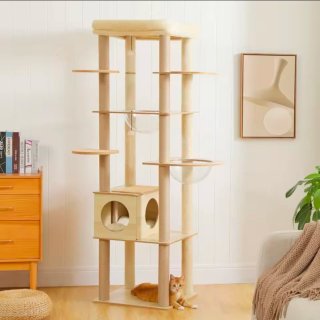 Rascador para gatos de madera