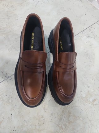 Mocassini donna marrone Made in Italy