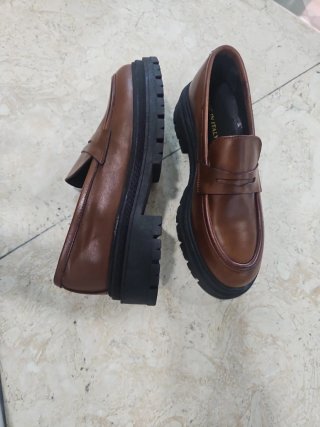 Mocassini donna marrone Made in Italy