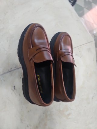 Mocassini donna marrone Made in Italy