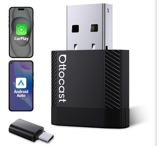 Adaptador OTTOCAST CarPlay/Android Auto Inalámbric