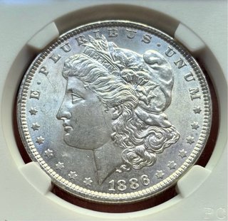 Moneda PLATA USA 1 Dolar 1886 Morgan SC/SC- EEUU