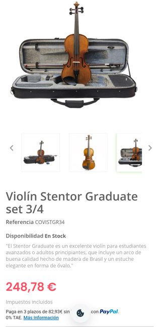 Violín Stentor Graduate 3/4