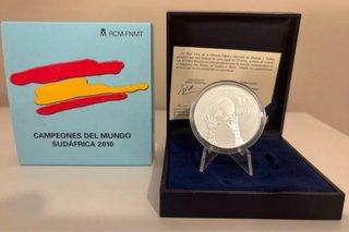 Moneda 10 Euros España 2010 Campeones del Mundo