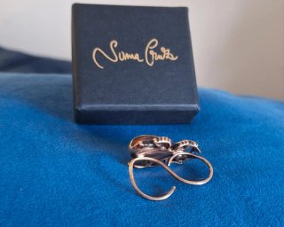 Anillo doble Escarabajo Edición limitada.Suma Cruz