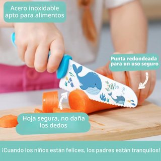 Juego de 12 Cuchillos Infantiles Kibbidea