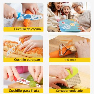 Juego de 12 Cuchillos Infantiles Kibbidea