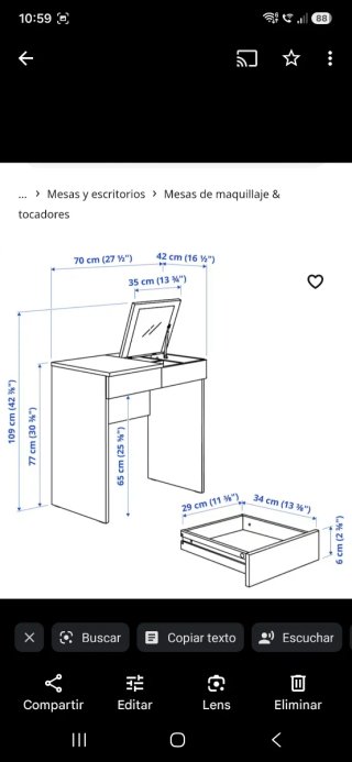 Tocador Blanco Ikea