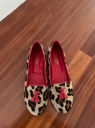 Mocasines Piel Animal Print Talla 41
