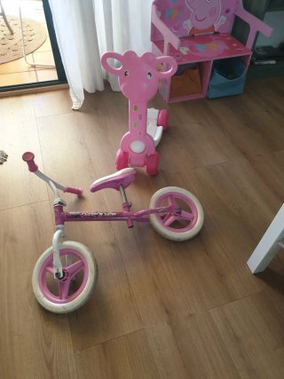 Bici y patinete infantil niña
