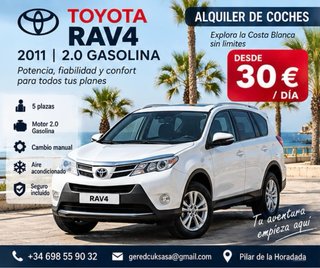 ️ ALQUILER DE COCHES EN PILAR DE LA HORADADA