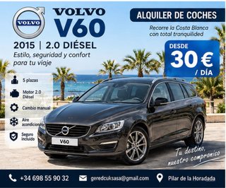 ️ ALQUILER DE COCHES EN PILAR DE LA HORADADA