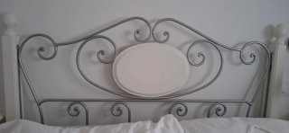 Cabecero de Cama 135cm Forja y Madera
