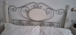 Cabecero de Cama 135cm Forja y Madera