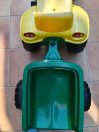 Tractor Juguete John Deere con Remolque