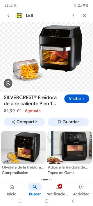Horno y Freidora de Aire 2 en 1