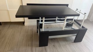 Mesa Centro/Comedor Negra Madera