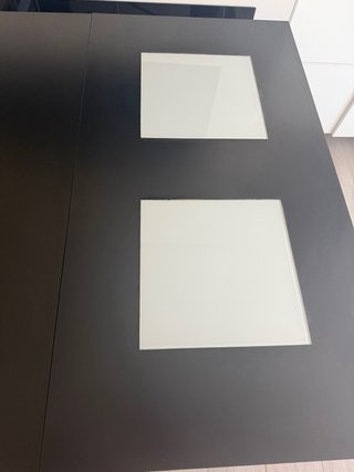 Mesa Centro/Comedor Negra Madera